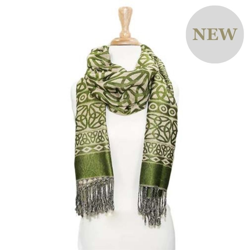 Green Book of Kells Irish Scarf